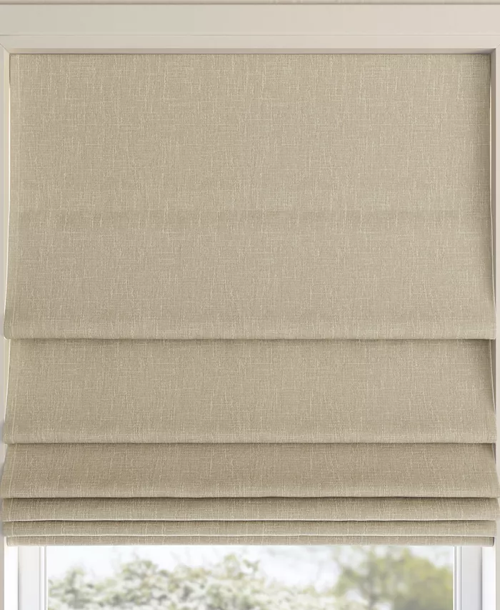 Sun Zero  Pryer Textured 100% Blackout Cordless Roman Shade - Mycitystee