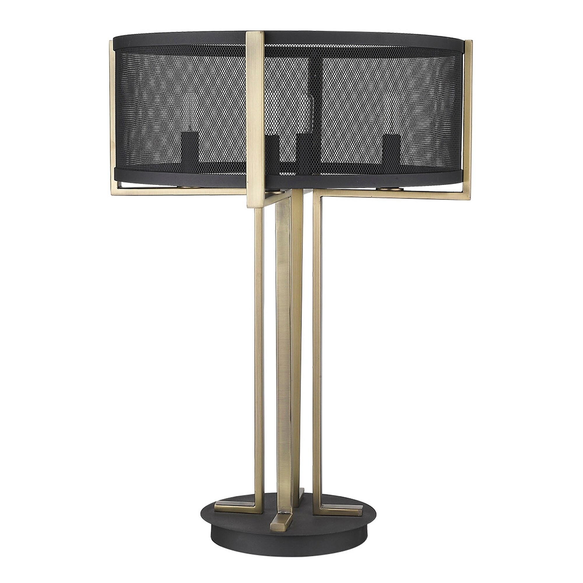 Trend Home 4-Light Matte Black Table Lamp - Mycitystee