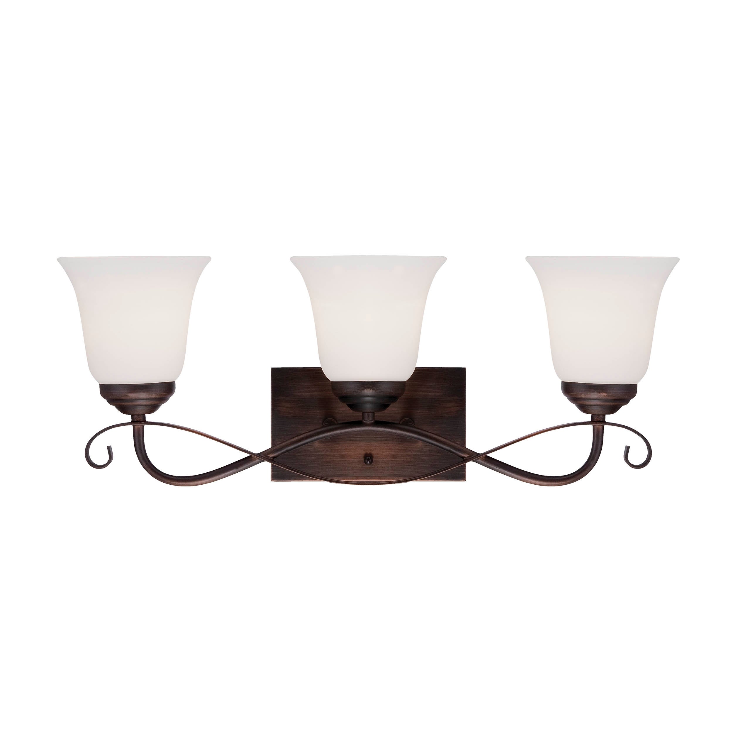 Kingsport Bathroom Vanity Light in Rubbed Bronze- 3 Lights - Mycitystee