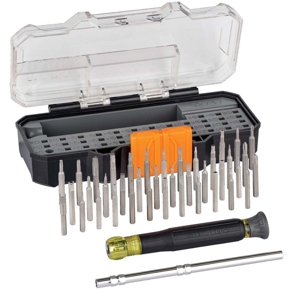 Klein Tools All-in-1 Precision Screwdriver Set with Compact Carrying Case 32717 from Klein Tools - Mycitystee