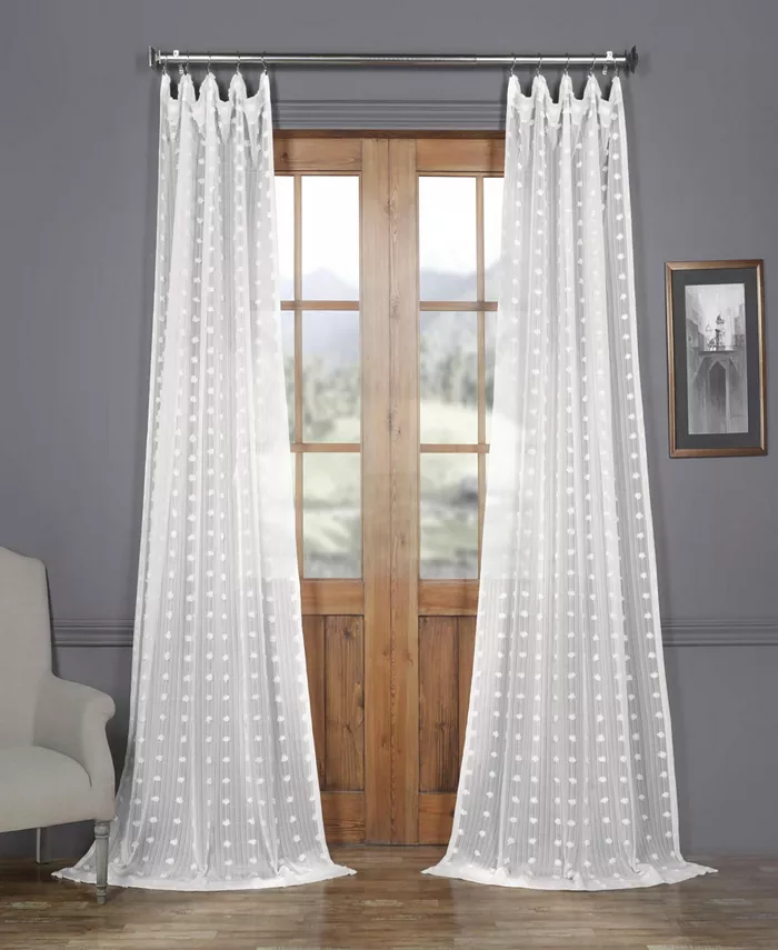 Exclusive Fabrics Furnishings Strasbourg Dot Sheers - Mycitystee