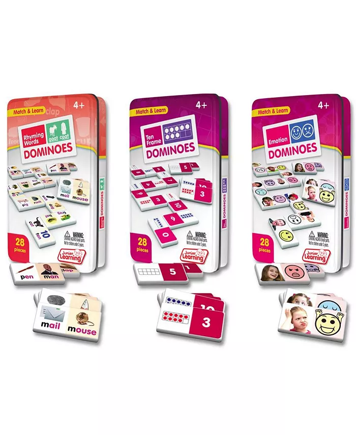 Junior Learning Learning Dominoes - Set of 3 - Mycitystee