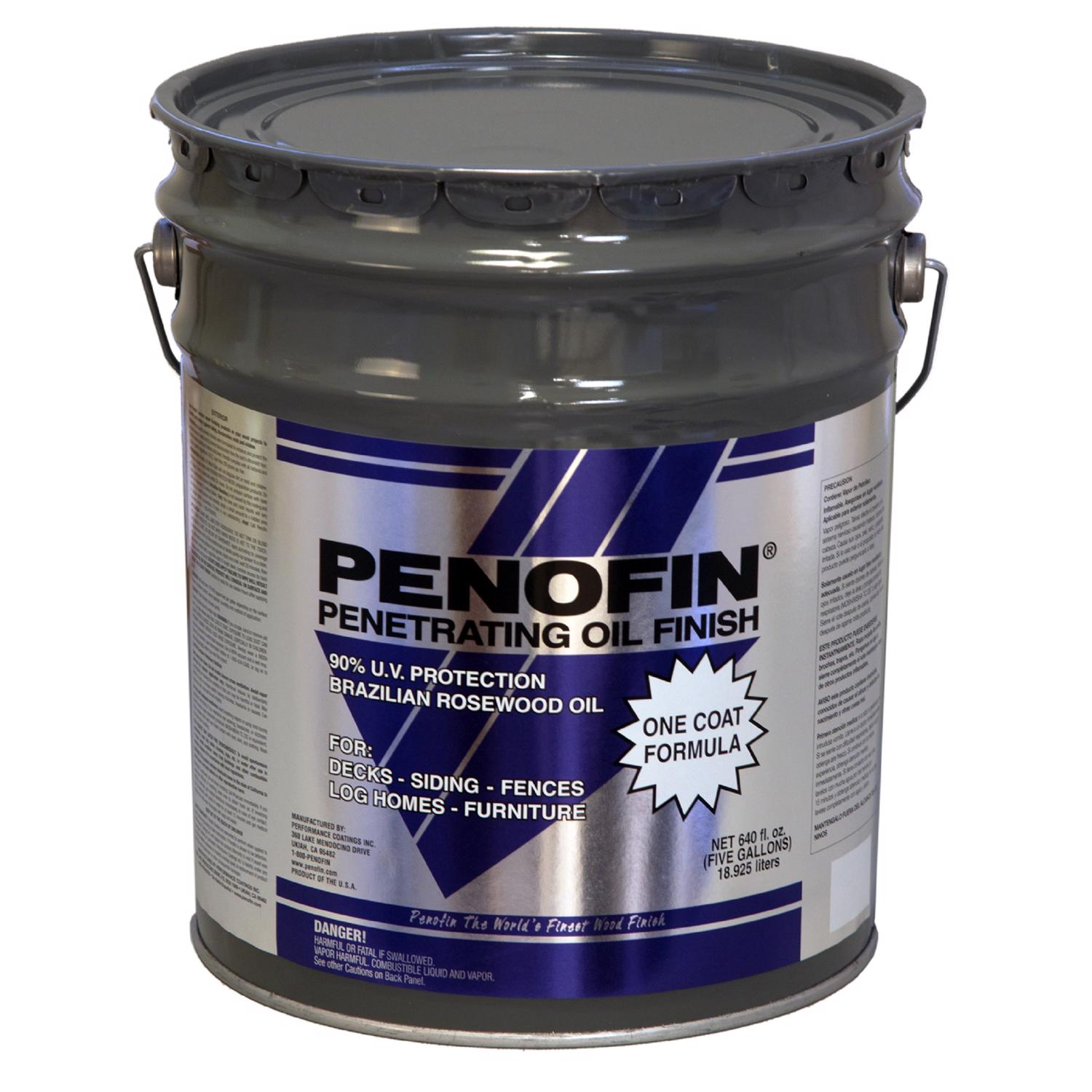 Penofin Semi-Transparent Western Red Cedar Oil-Based Penetrating Wood Stain 5 gal - Mycitystee