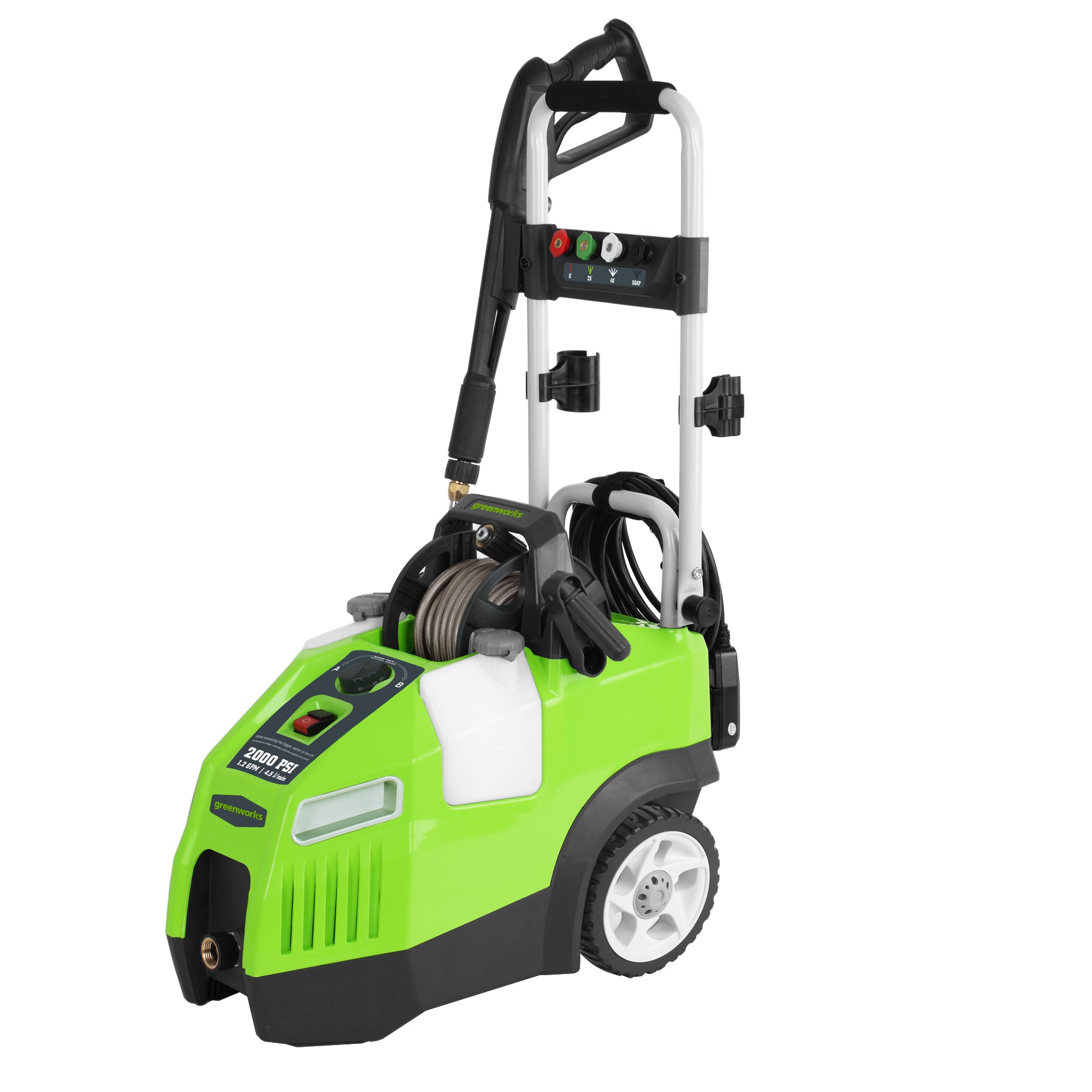 2000-PSI Horizontal Pressure Washer | Greenworks Tools - Mycitystee