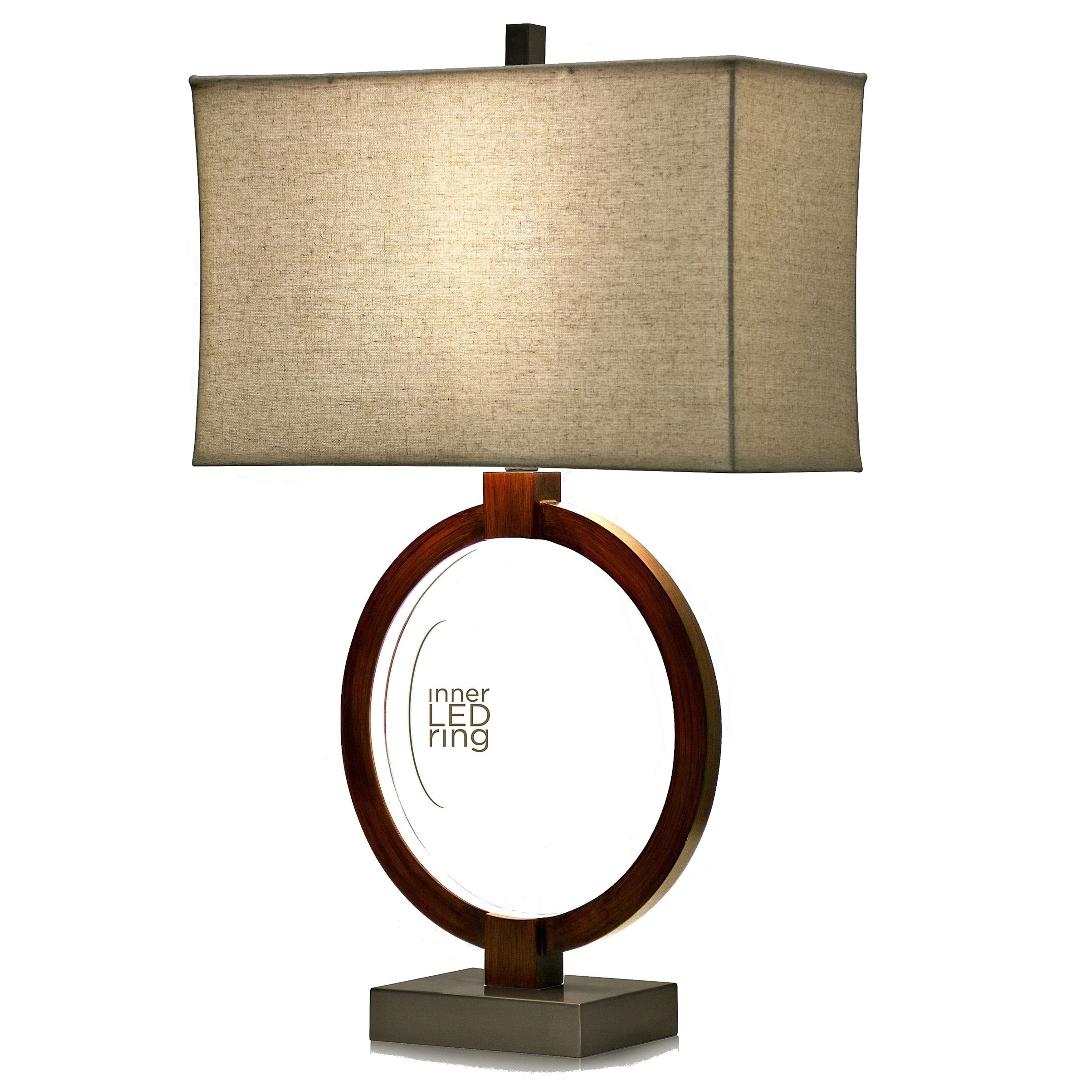 StyleCraft Wellwood Rust Table Lamp - White Softback Fabric Shade - Mycitystee