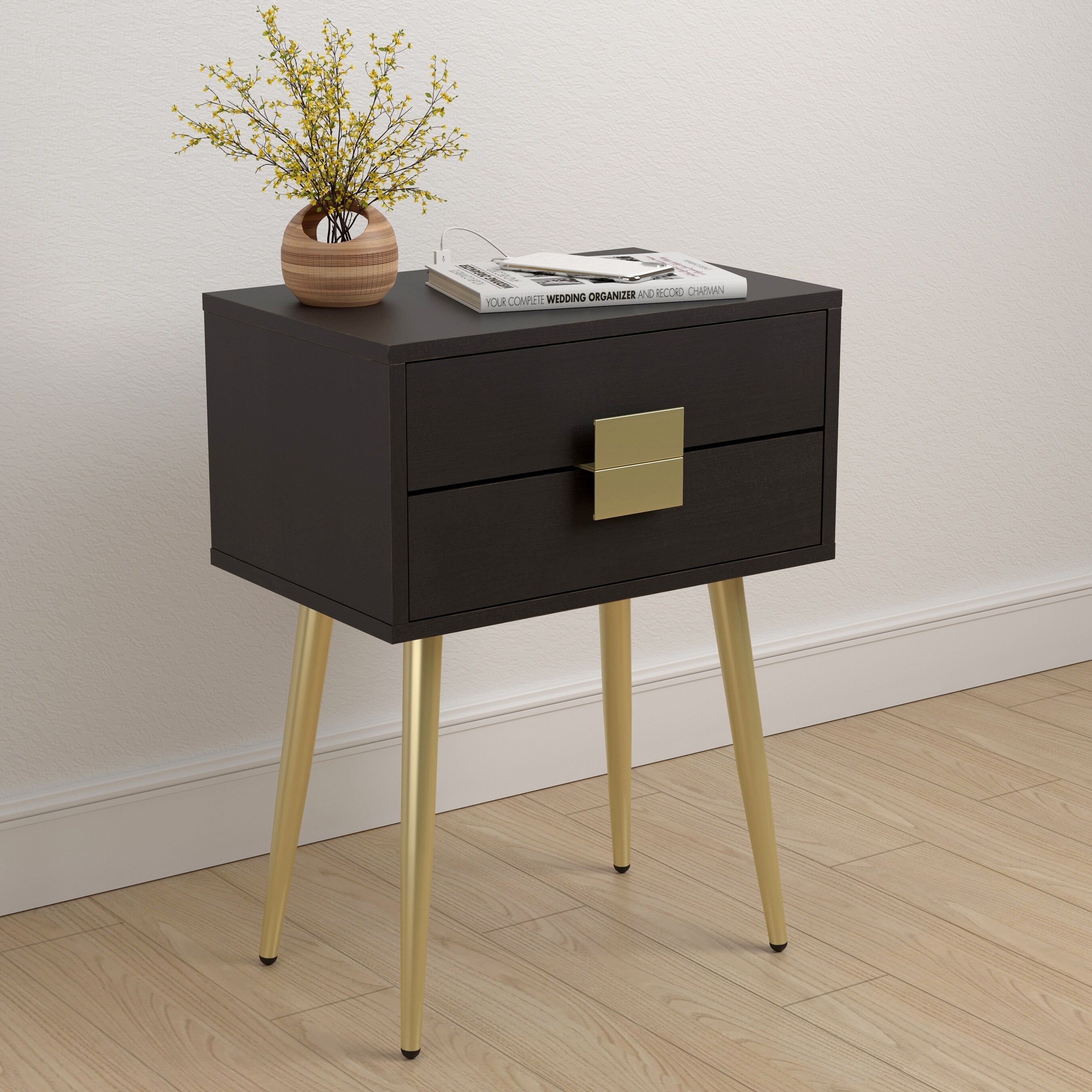 Modern Design Accent Table with Drawers - Mycitystee