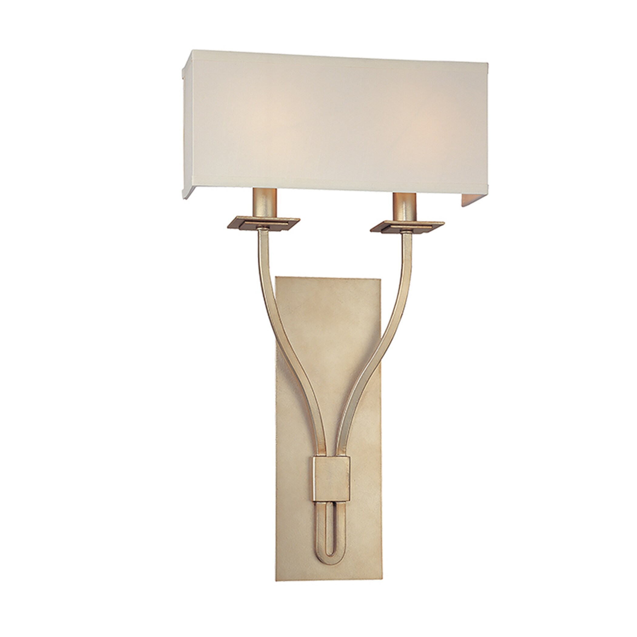 Troy Lighting Palladium 2-light Silver Leaf Wall Sconce - Silver Leaf - Mycitystee