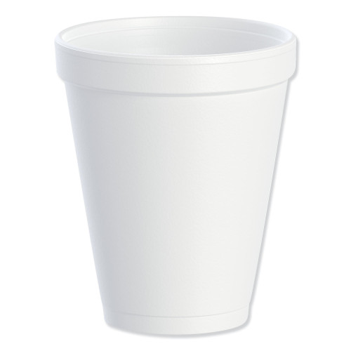 Dart Foam Drink Cups， 10 oz， White， 25/Bag， 40 Bags/Carton (10J10) - Mycitystee