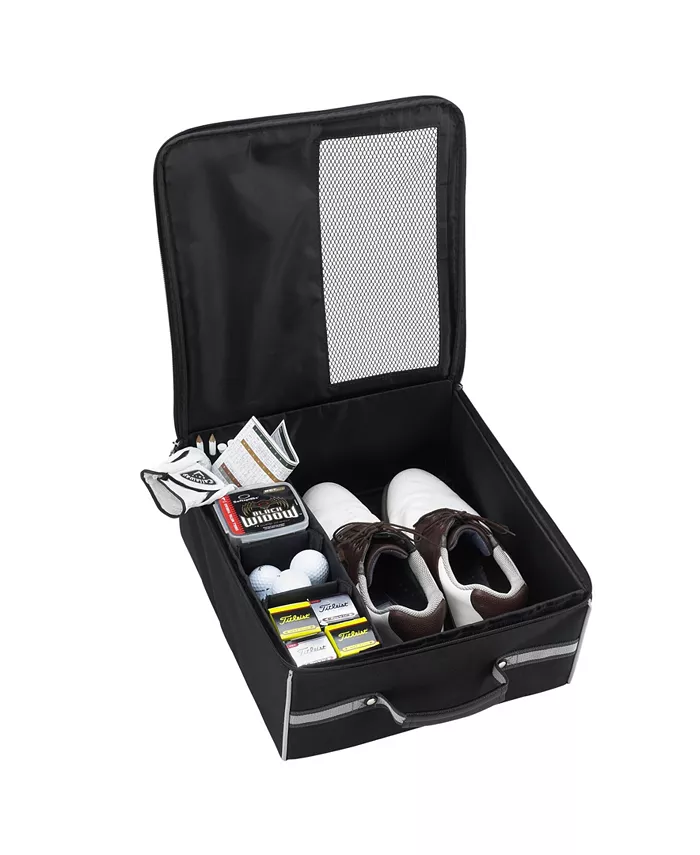 Picnic At Ascot Golf Trunk Organizer with Mesh Panel， Zip Closure， Outer Pocket - Mycitystee
