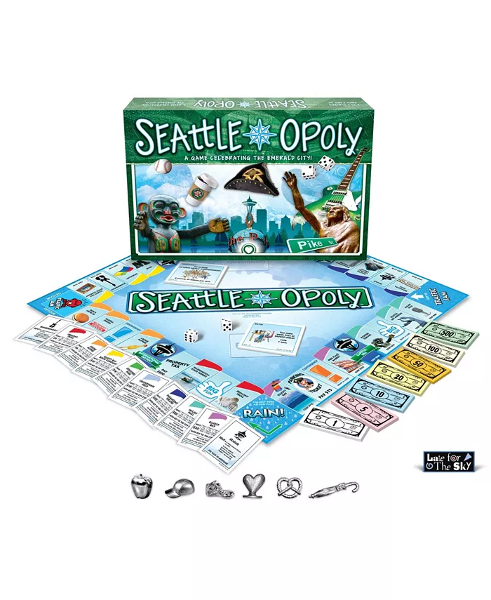 Late for the Sky Seattle-Opoly Board Game - Mycitystee