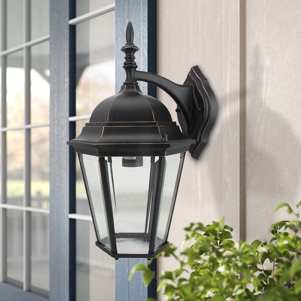 Kim 1 Light Outdoor Wall Lantern in Imperial Black Shopping - The Best Deals on Outdoor Wall Lanterns | 38524368 - Mycitystee