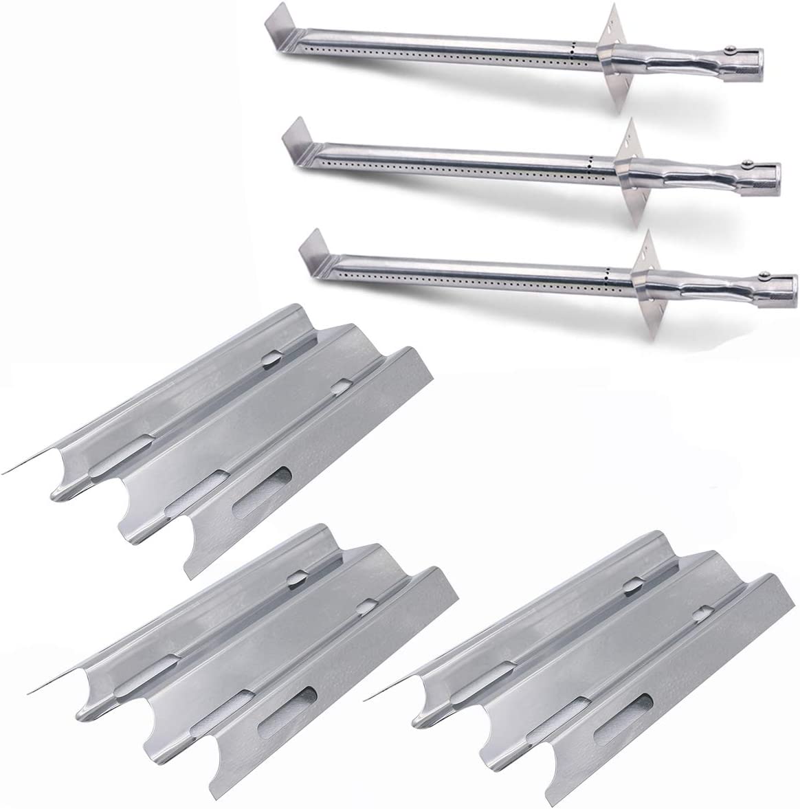 Repair Parts Kit for Vermont Castings VC300, VCS3000 Series 3 Burner Gas Grills,  Heat Plates and Burners Set - Mycitystee
