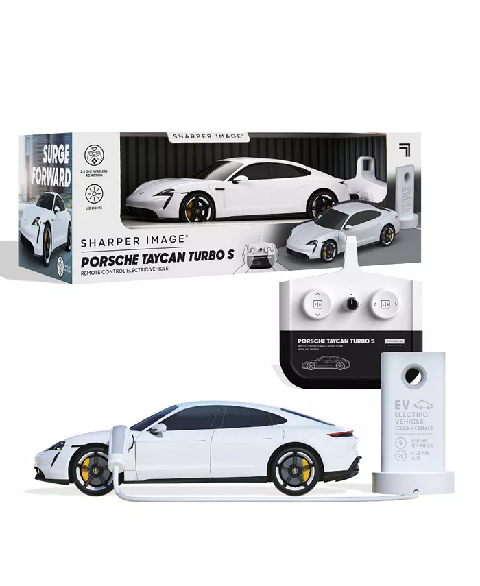 Sharper Image Porsche Taycan Turbo S Remote Control Electric Car - Mycitystee