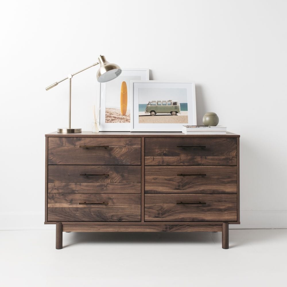 Calverson Mocha Finish 6-drawer Dresser - - 32607582 - Mycitystee
