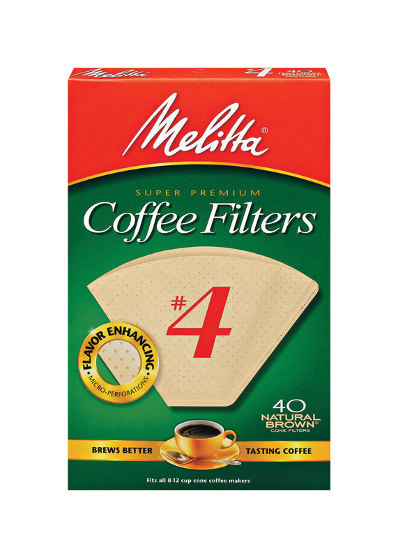 Melitta 12 cups Brown Cone Coffee Filter 40 pk - Mycitystee