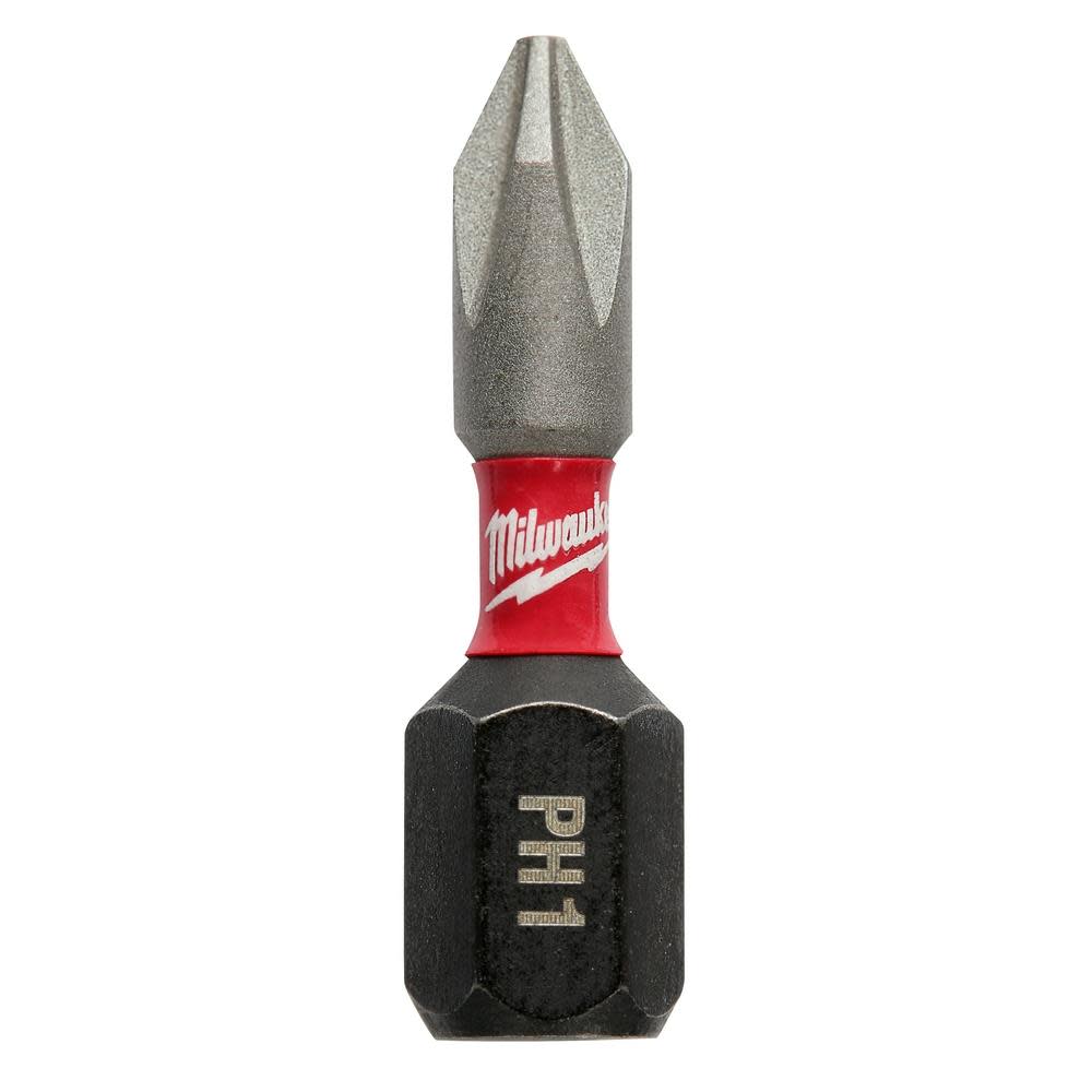 Milwaukee SHOCKWAVE 2-Piece Impact Phillips #1 Insert Bits 48-32-4411 from Milwaukee - Mycitystee
