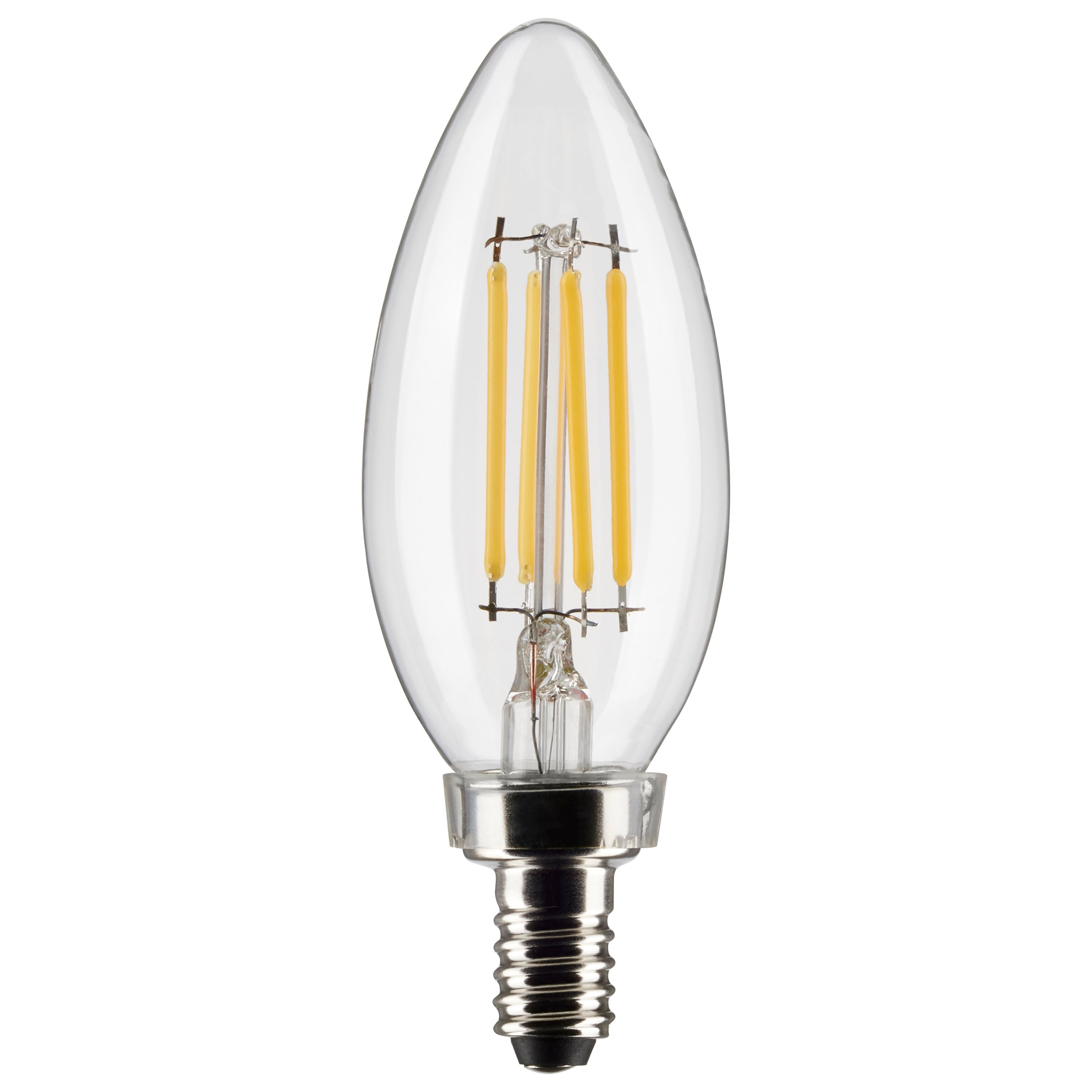 4 Watt B11 LED - Clear - Candelabra base - 90 CRI - 2700K - 120 Volt - Mycitystee
