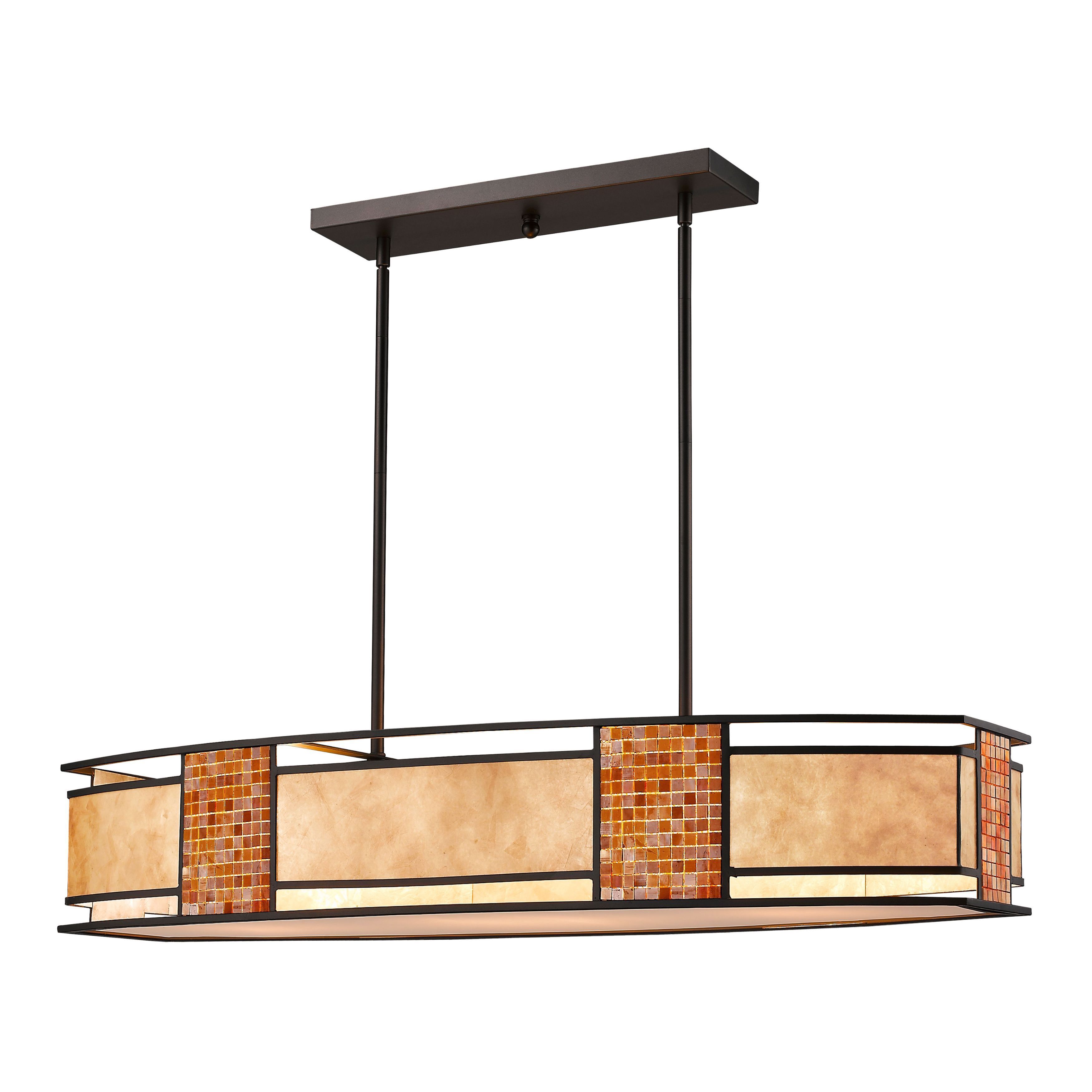 Parkwood 4 Light Island/Billiard - Bronze - Mycitystee