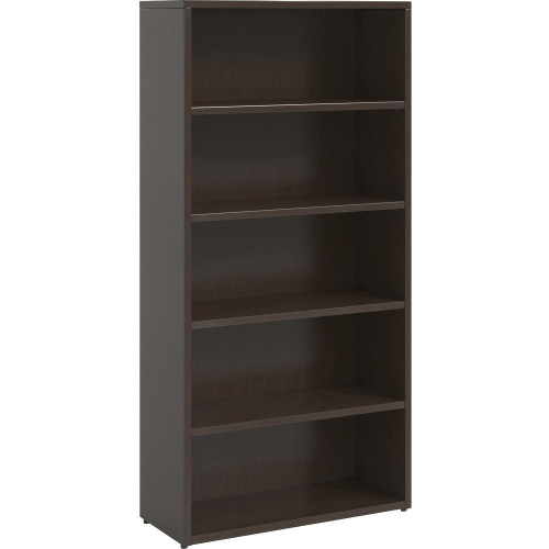Lorell Prominence Espresso Laminate Bookcase (PBK3469ES) - Mycitystee