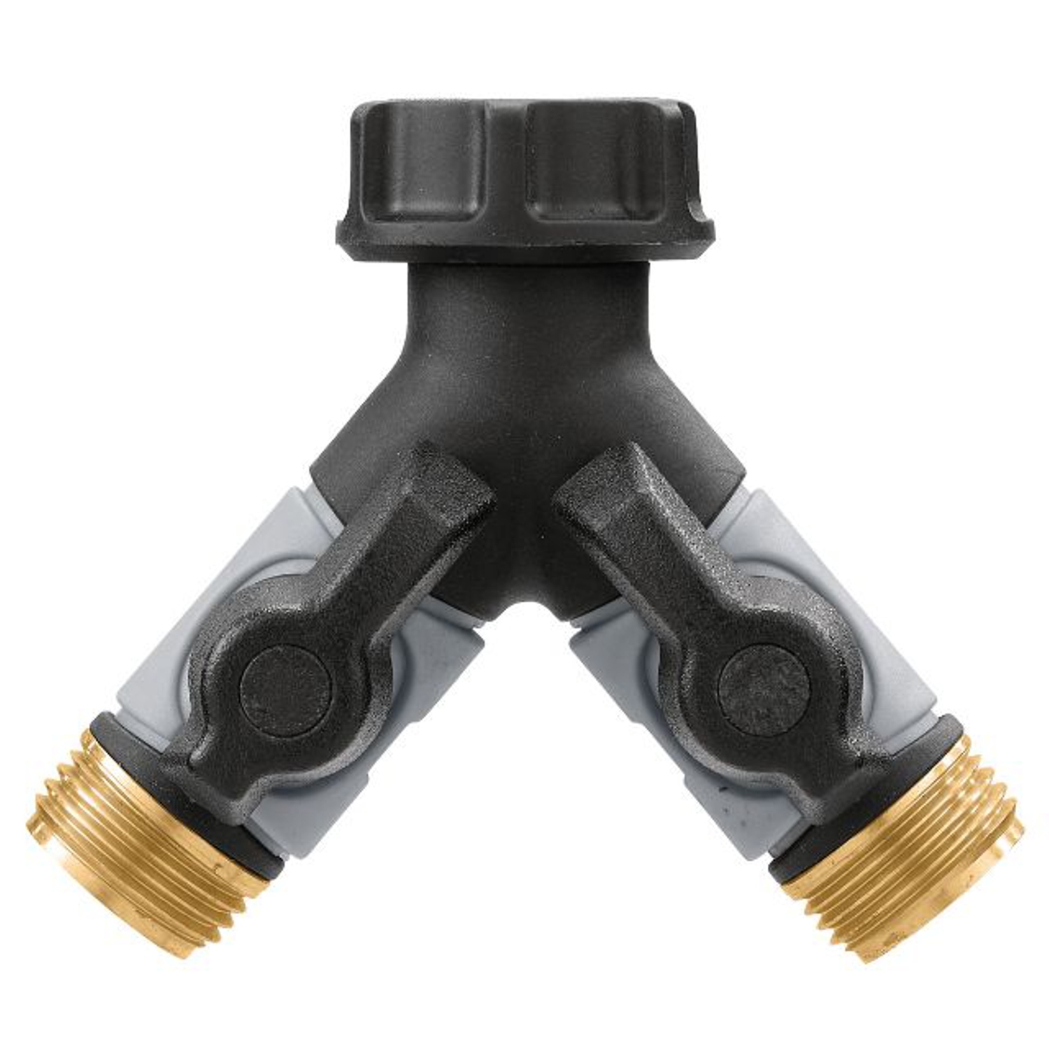 Orbit Pro Flo 3/4 in. Metal Threaded Female/Male Y-Hose Connector with Shut Offs - Mycitystee