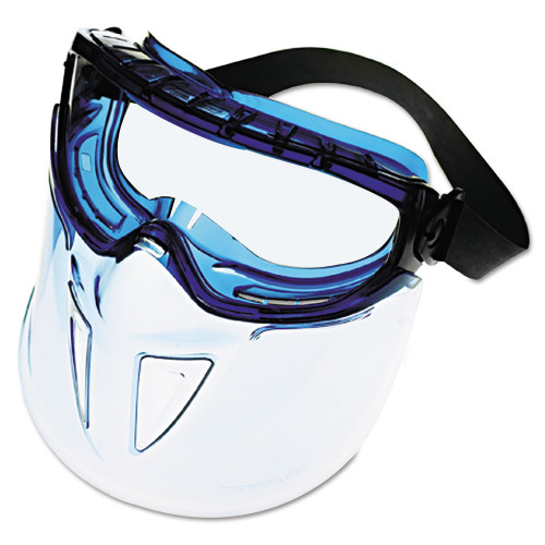 KleenGuard V90 Series Face Shield， Blue Frame， Clear Lens (18629) - Mycitystee