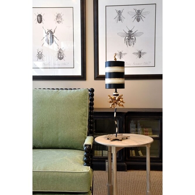 Table Lamp Small Black and White Stripe By Lucas McKearn - Mycitystee