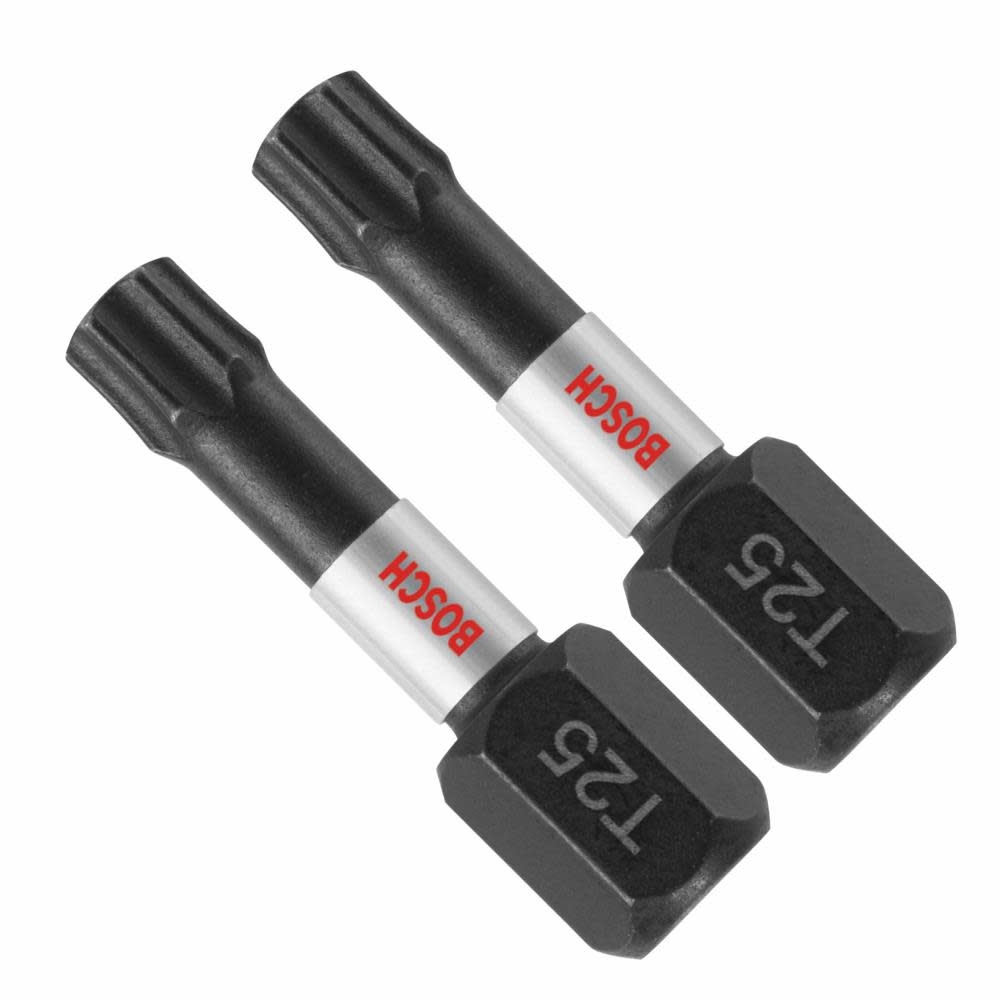 Bosch 2 pc. Impact Tough 1 In. Torx #25 Insert Bits ITT25102 from Bosch - Mycitystee