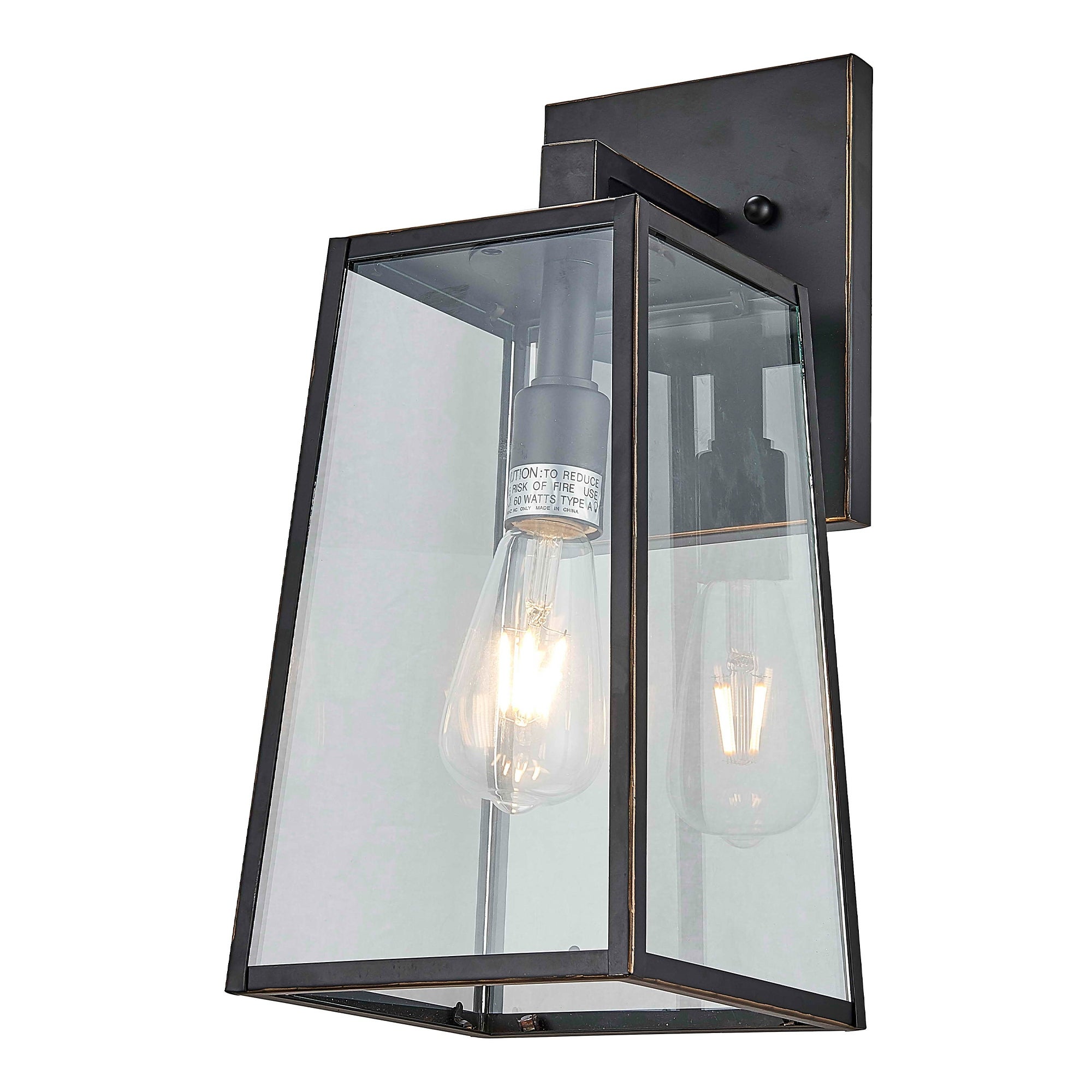 1 Light Outdoor Wall Lantern in Imperial Black Finish - Imperial Black Shopping - The Best Deals on Outdoor Wall Lanterns | 36715583 - Mycitystee