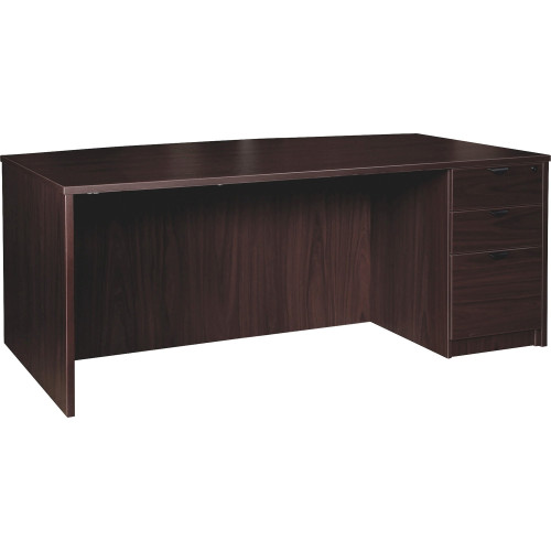 Lorell Prominence 2.0 Espresso Laminate Box/Box/File Right-Pedestal Desk - 3-Drawer (PD4272RSPES) - Mycitystee