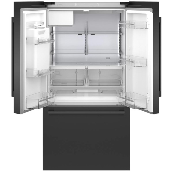 21.6 cu ft French Door Black Stainless Steel Refrigerator - Mycitystee