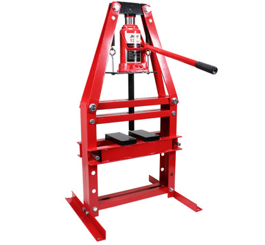 Dragway Tools 12-Ton Hydraulic A-Frame Shop Press with Press Plates - Mycitystee
