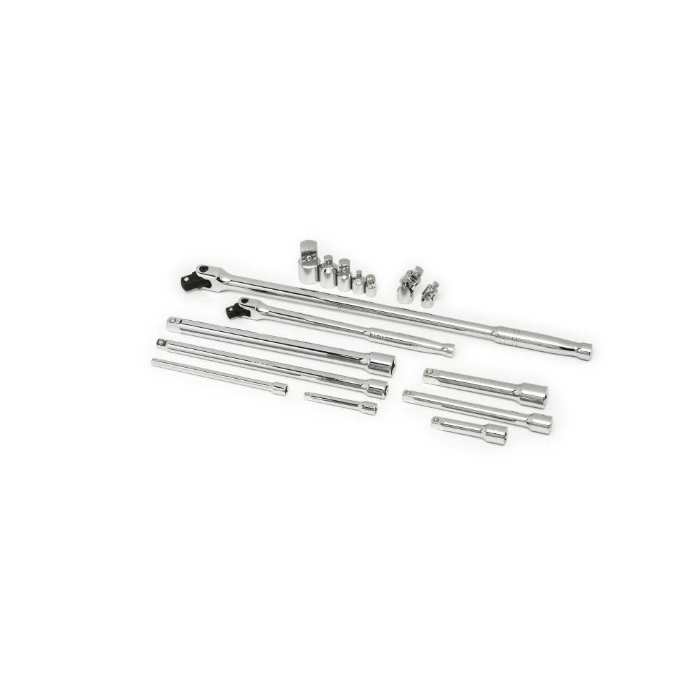 16 Pc 1/4， 3/8， 1/2 and 3/4 Socket Accessories Set - Mycitystee
