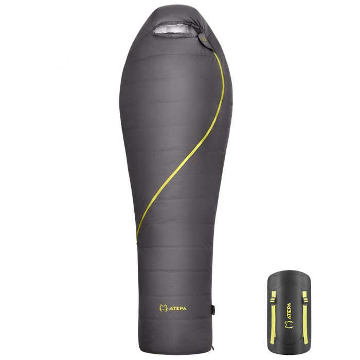 ATEPA Ultralight XL Down Alternative Sleeping Bag for Adult (2.4lbs)， Oversize Large 620 FP Compact Lightweight Mummy Backpacking Waterproof Sleeping - Mycitystee
