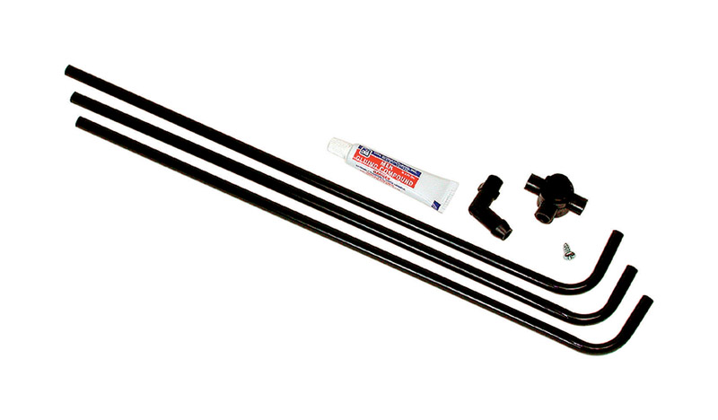 Dial 3 Way Side Black Plastic Evaporative Cooler Water Hook-Up Kit - Mycitystee