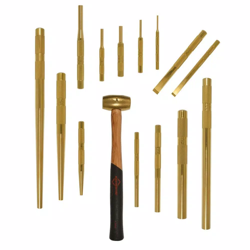 Mayhew Brass Punch and Scraper Set (15-Piece) and#8211; XDC Depot - Mycitystee