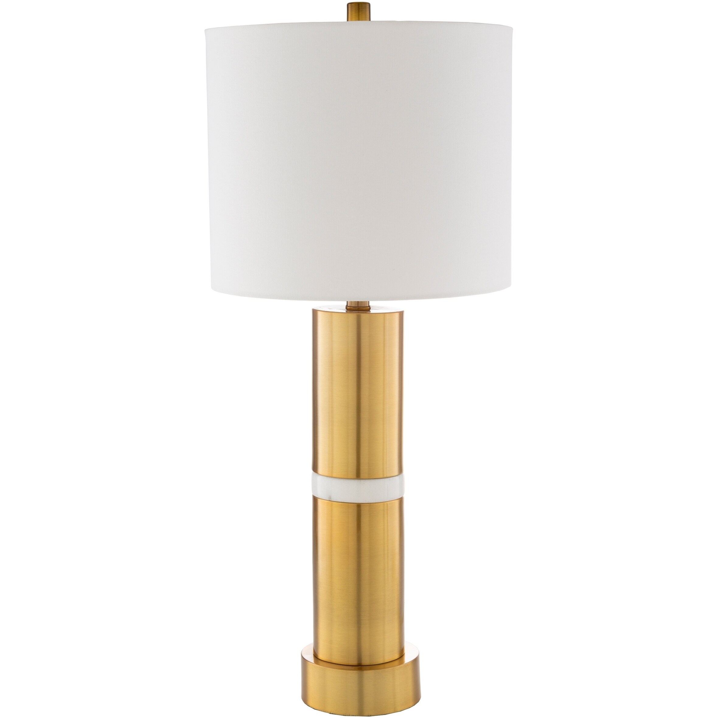 Yuma Modern Metal and Marble 28.5-inch Table Lamp - Mycitystee