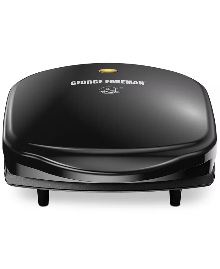 George Foreman 2-Serving Classic Plate Electric Indoor Grill Panini Press - Mycitystee
