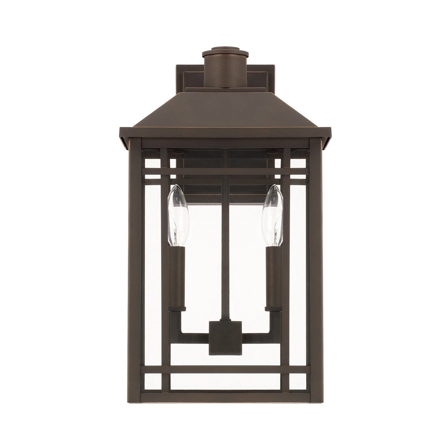 Braden 2-light Oiled Bronze Outdoor Wall Lantern - Mycitystee