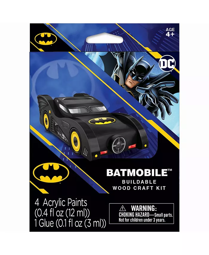 MasterPieces Puzzles Works of Ahhh Craft Set - Batman Mini Batmobile Wood Craft Set - Mycitystee