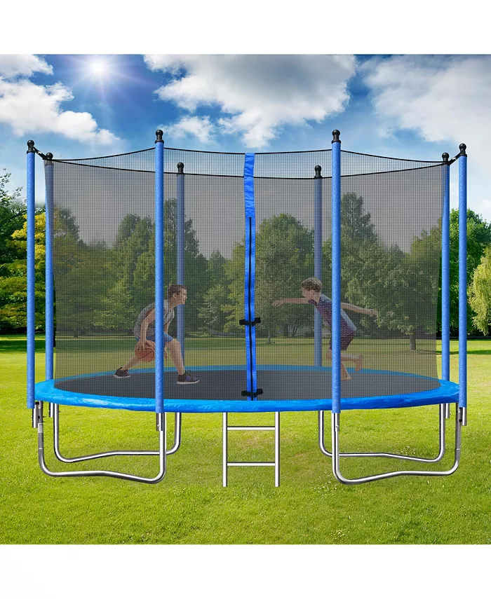 Simplie Fun 10FT TRAMPOLINE (STEEL TUBE，LADDER) - Mycitystee