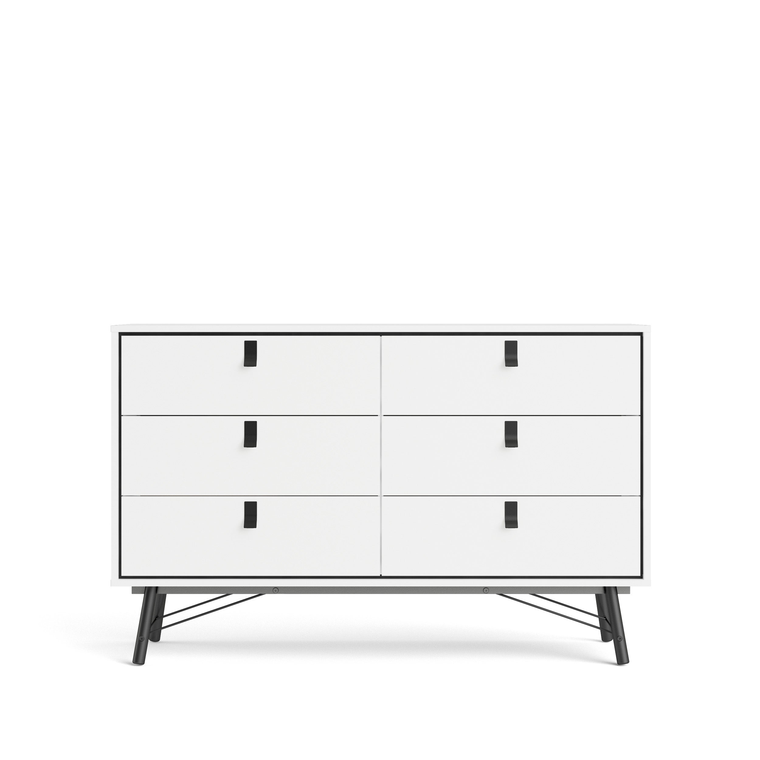 Carson Carrington Ry Mid-Century Modern 6-Drawer Storage Double Dresser - - 35497773 - Mycitystee