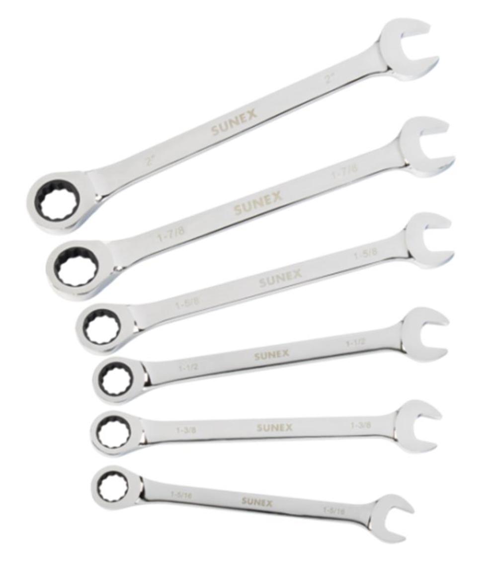 Super Jumbo Ratcheting Wrench Set 6 Pc - Mycitystee