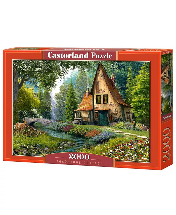 Castorland Toadstool Cottage Jigsaw Puzzle Set， 2000 Piece - Mycitystee