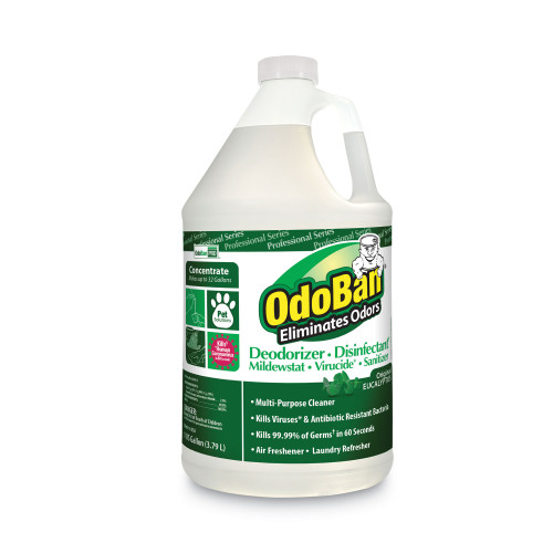 OdoBan Concentrated Odor Eliminator， Eucalyptus， 1 gal Bottle， 4/Carton (911062G4) - Mycitystee