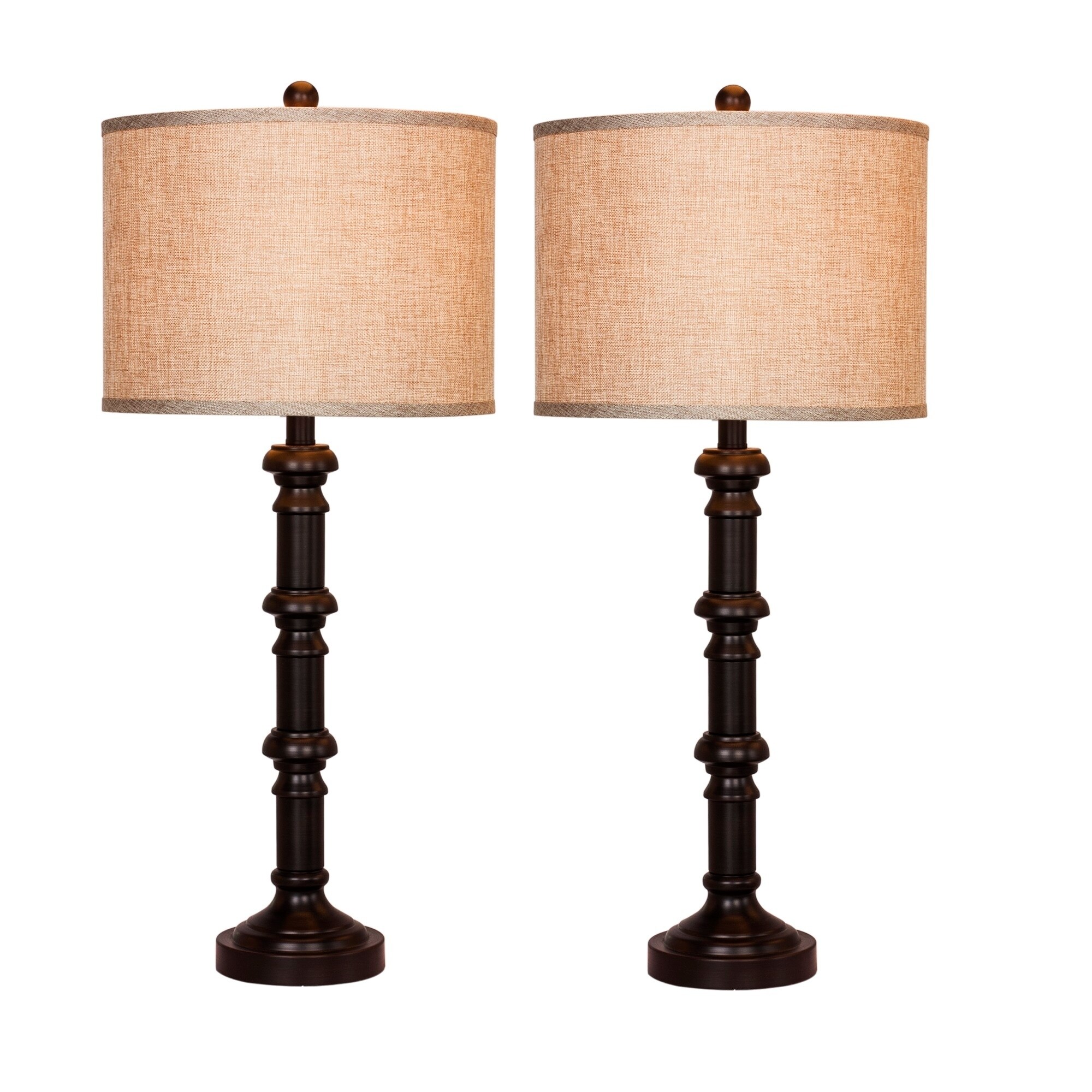 Fangio Lighting's 1596ORB Pair of 31 in. Oil Rubbed Bronze Table Lamps - Mycitystee