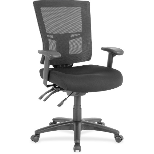 Lorell Swivel Mid-Back Mesh Chair (85563) - Mycitystee
