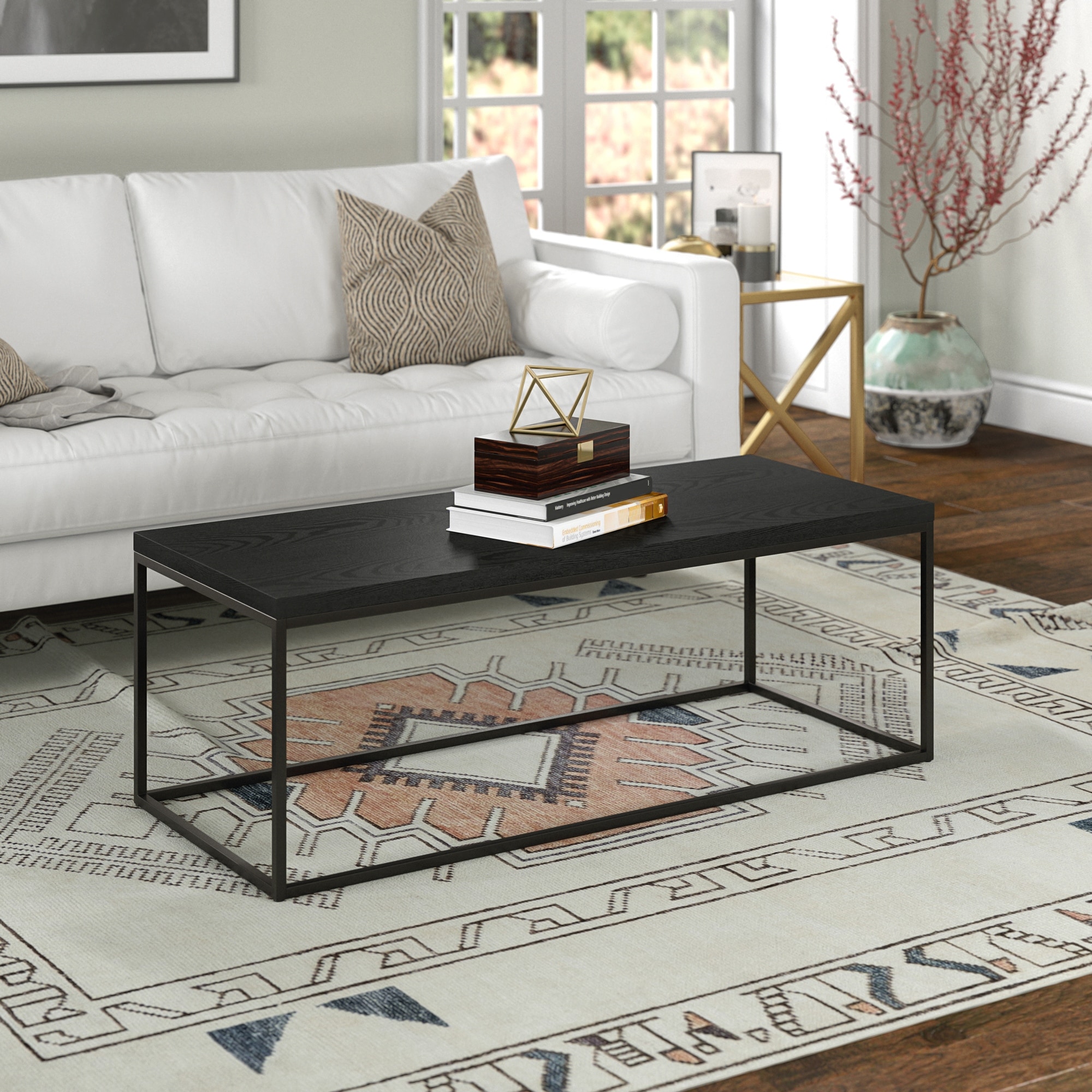 Artur Rectangular Coffee Table with MDF Top - Mycitystee