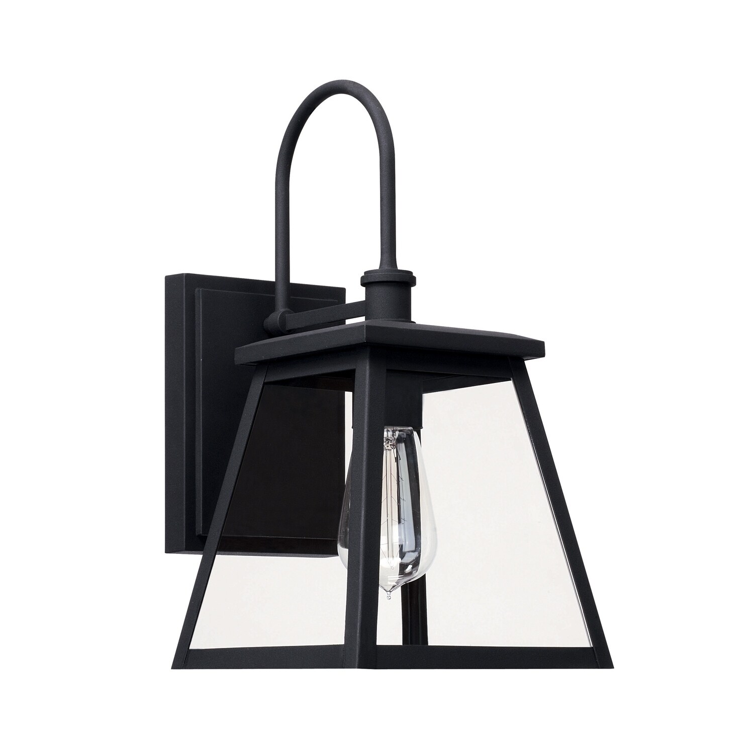 Belmore 1-light Black Outdoor Wall Lantern Shopping - The Best Deals on Outdoor Wall Lanterns | 28437489 - Mycitystee