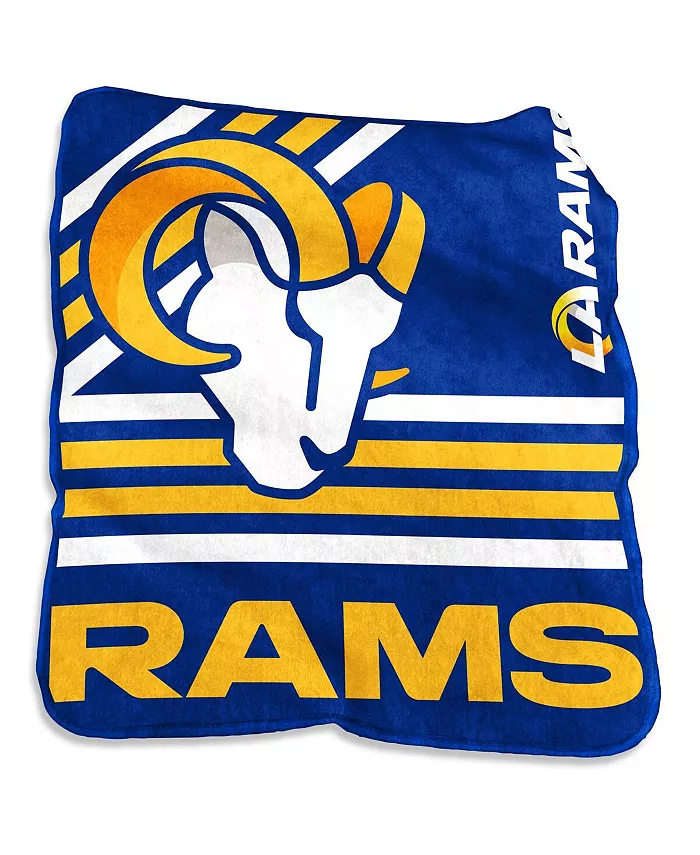 Logo Brands Los Angeles Rams 50'' x 60'' Plush Raschel Throw - Mycitystee
