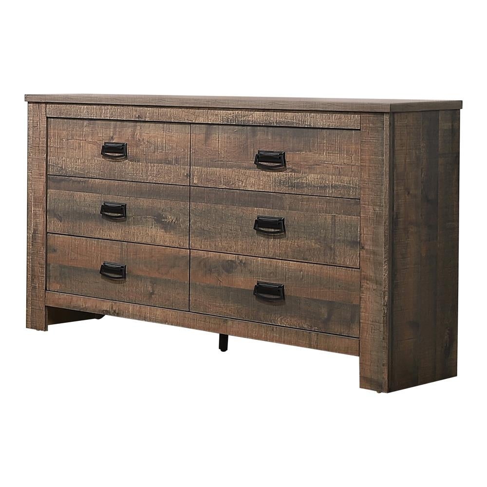 Coaster Furniture Frederick 6-drawer Dresser Weathered Oak - - 37979354 - Mycitystee
